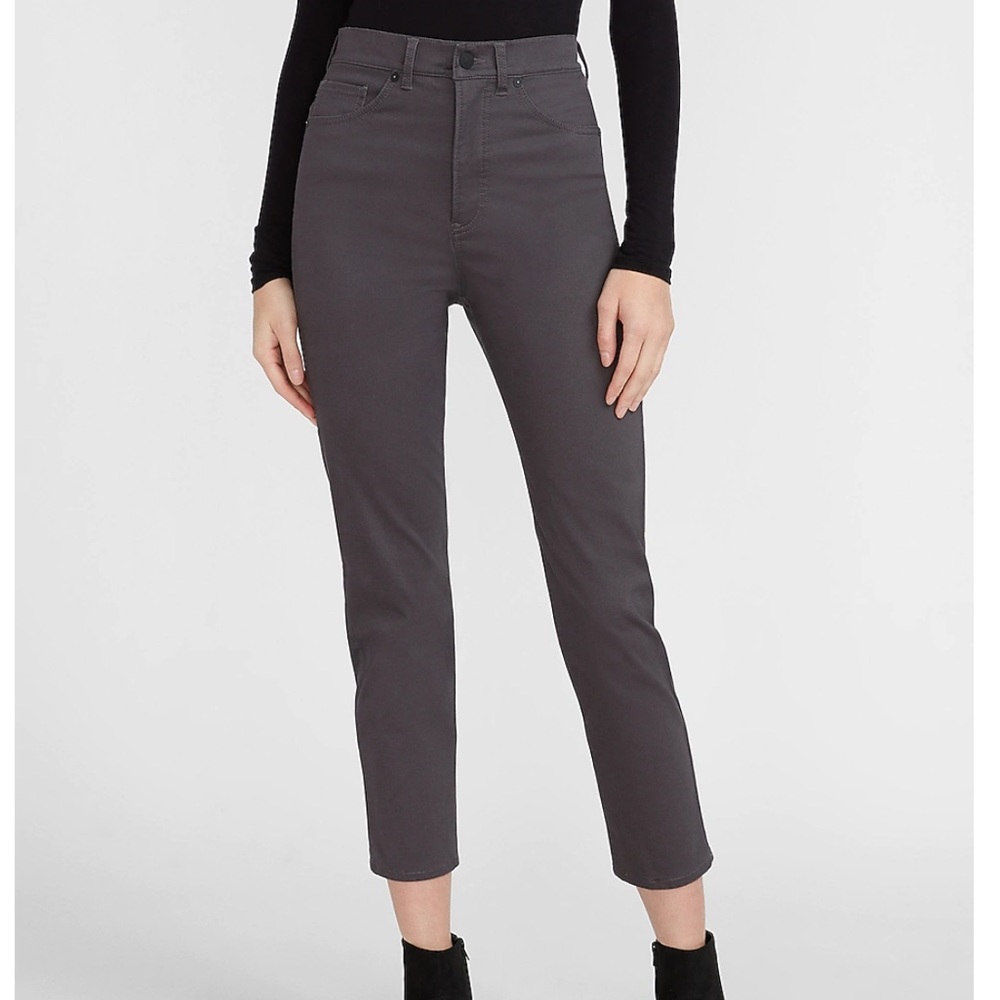 Super High Waisted Slim Sateen